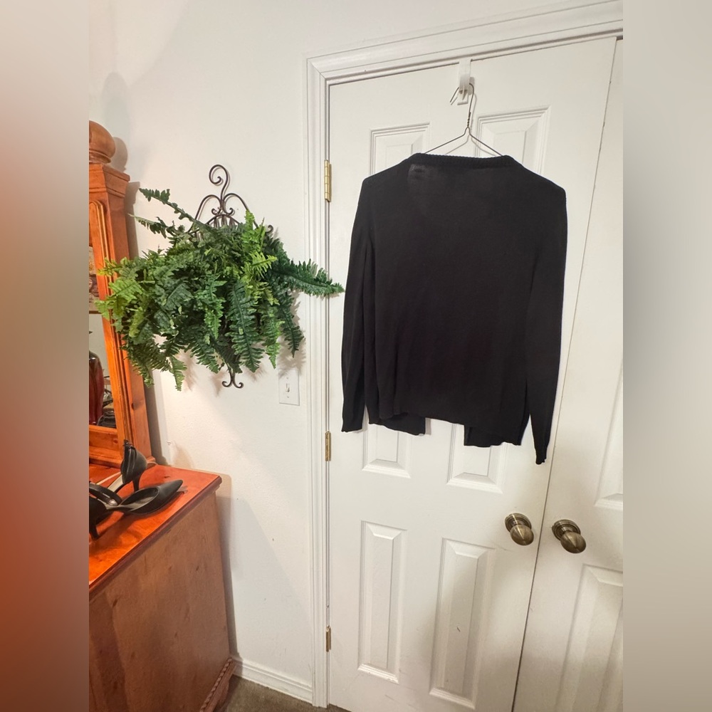 Black Cardigan Sweater - Picture 8 of 8